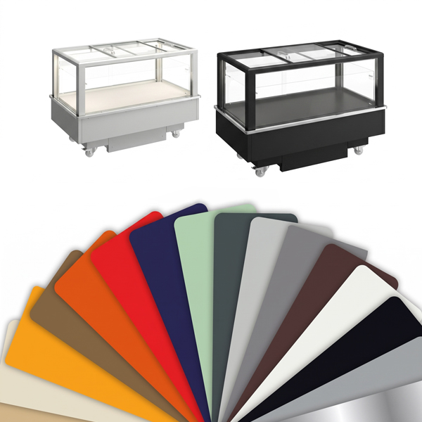 Options de personnalisation des couleurs avec profil&eacute;s gris et noirs pour l'&icirc;lot FUTURO 2