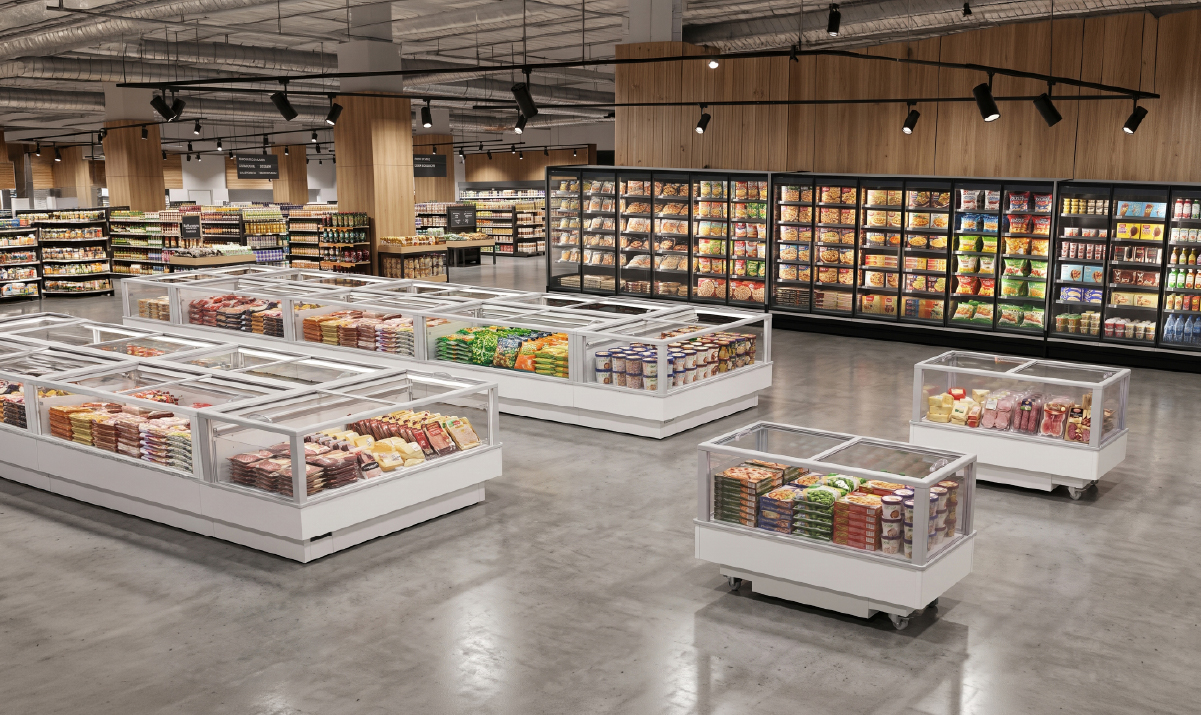 &Icirc;lots FUTURO 2 install&eacute;es dans un supermarch&eacute;