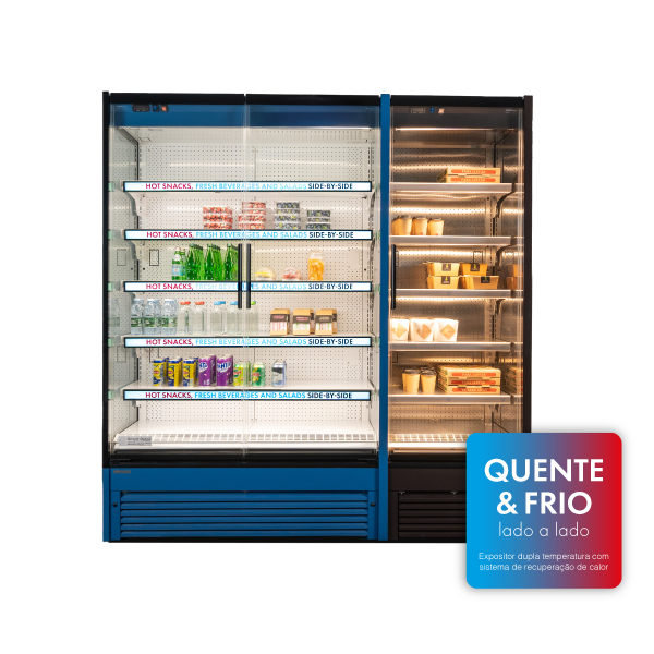 Expositor de doble temperatura FUTURO 2 DT para caliente y fr&iacute;o